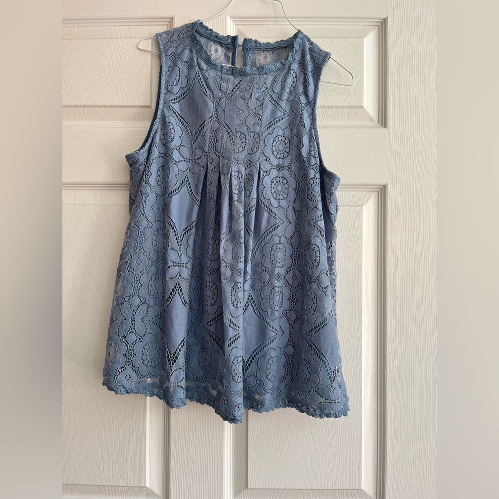 Doe & Rae Soft Blue Top